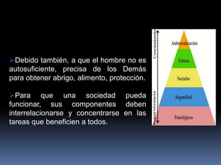 ¿Qué Permiten las Relaciones Humanas?Permiten aumentar el nivel de entendimiento, a través de una comunicación eficaz y considerando las diferencias individuales. Disminuyen los conflictos usando el entendimiento y respeto de las diferencias y puntos de vistas de los otros. Permite a cada individuo lograr la satisfacción de sus necesidades, alcanzar la realización y la felicidad. 