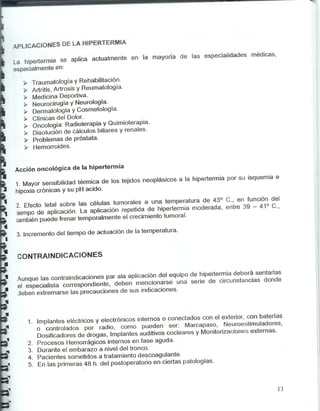 Equipo hipertermia capacitiva