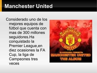 Chelsea Es un club de fútbolde la ciudad de Londres.Fue fundado el 14 de marzo de 1905 y juega en la primera división de Inglaterra