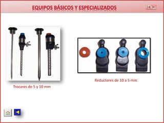 Trocares de 5 y 10 mm
Reductores de 10 a 5 mm
 
