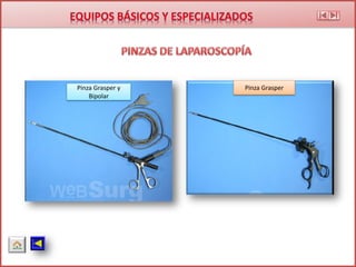 Pinza Grasper y
Bipolar
Pinza Grasper
 