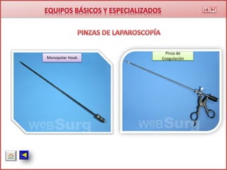 Monopolar Hook
Pinza de
Coagulación
 