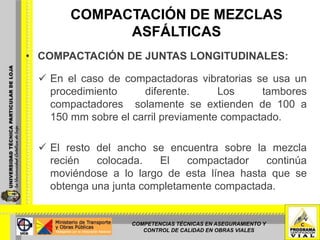 Compactación inicial o primera pasada.