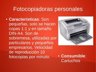 Equipos de reprografía
