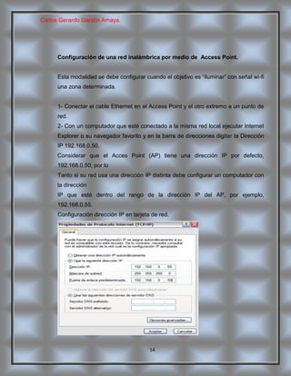 Equipos inalámbricos carlos amaya