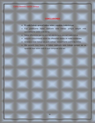 Equipos inalámbricos carlos amaya