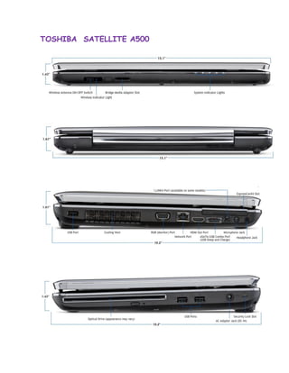TOSHIBA SATELLITE A500
 