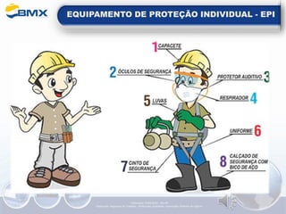 EQUIPAMENTO DE PROTEÇÃO INDIVIDUAL - EPI
Elaboração: 14/06/2022 - Rev.00
Elaboração: Segurança do Trabalho - Verificação: Qualidade - Aprovação: Diretoria de Suporte
 