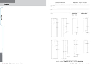 ≡ Equip-Test™ • info@equip-test.com • www.equip-test.com Equip-Test™ • info@equip-test.com • www.equip-test.com ≡237
Notes
Notes Customer Contact Information
Company Name:
Person's Name:
Street:
Post code / Country:
E-mail:
Fax:
Phone:
Cell Phone:
Short product  application description







Dimension Units
mm inch
Expected Quantity:

Please fill out and scan in this data!
Send by e-mail to: info@equip-test.com or Fax it to: +3629356480.
 
