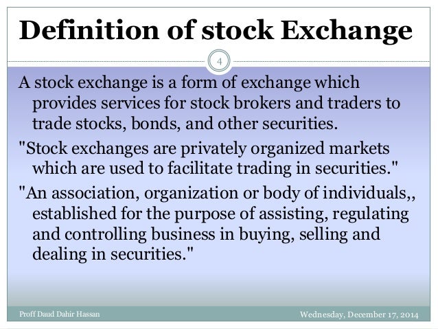 equity and stock market