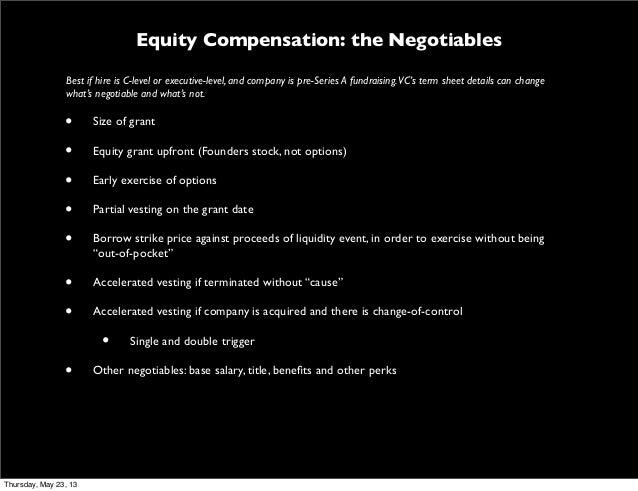 Stock options vs equity