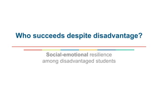 Equity in education - Breaking down barriers to social mobility | PPTX