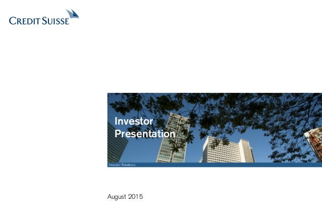 credit suisse investor presentation 2021