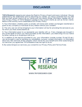 WWW.TRIFIDRESEARCH.COM
DISCLAIMER
 