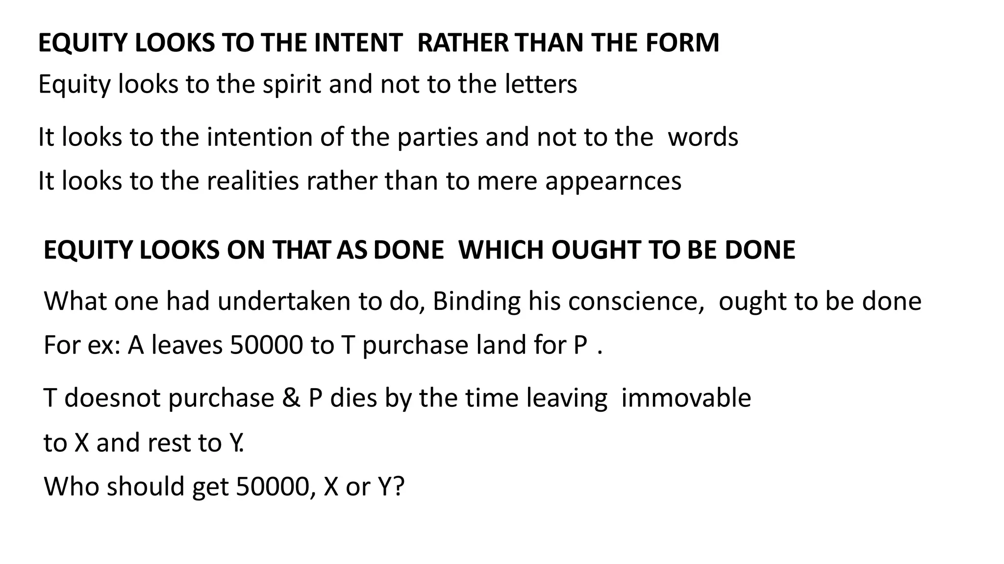 Equity law ,its development and maxims presentation | PDF