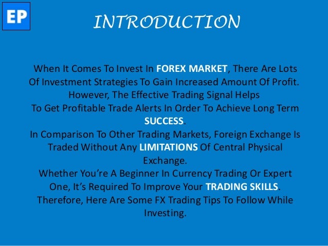 Executing a forex trade