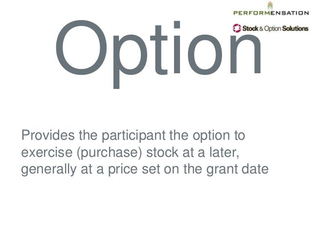 Stock options grant date exercise date