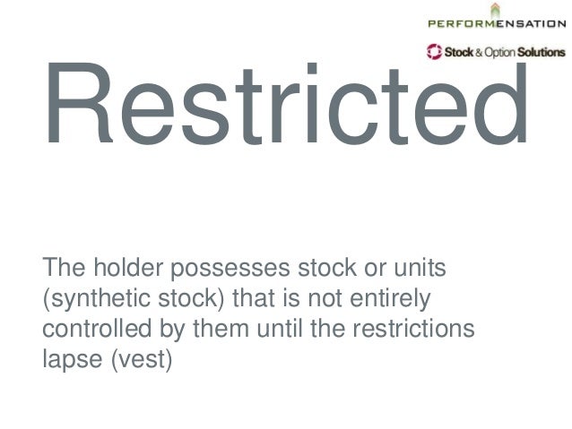 Kinds of stock options