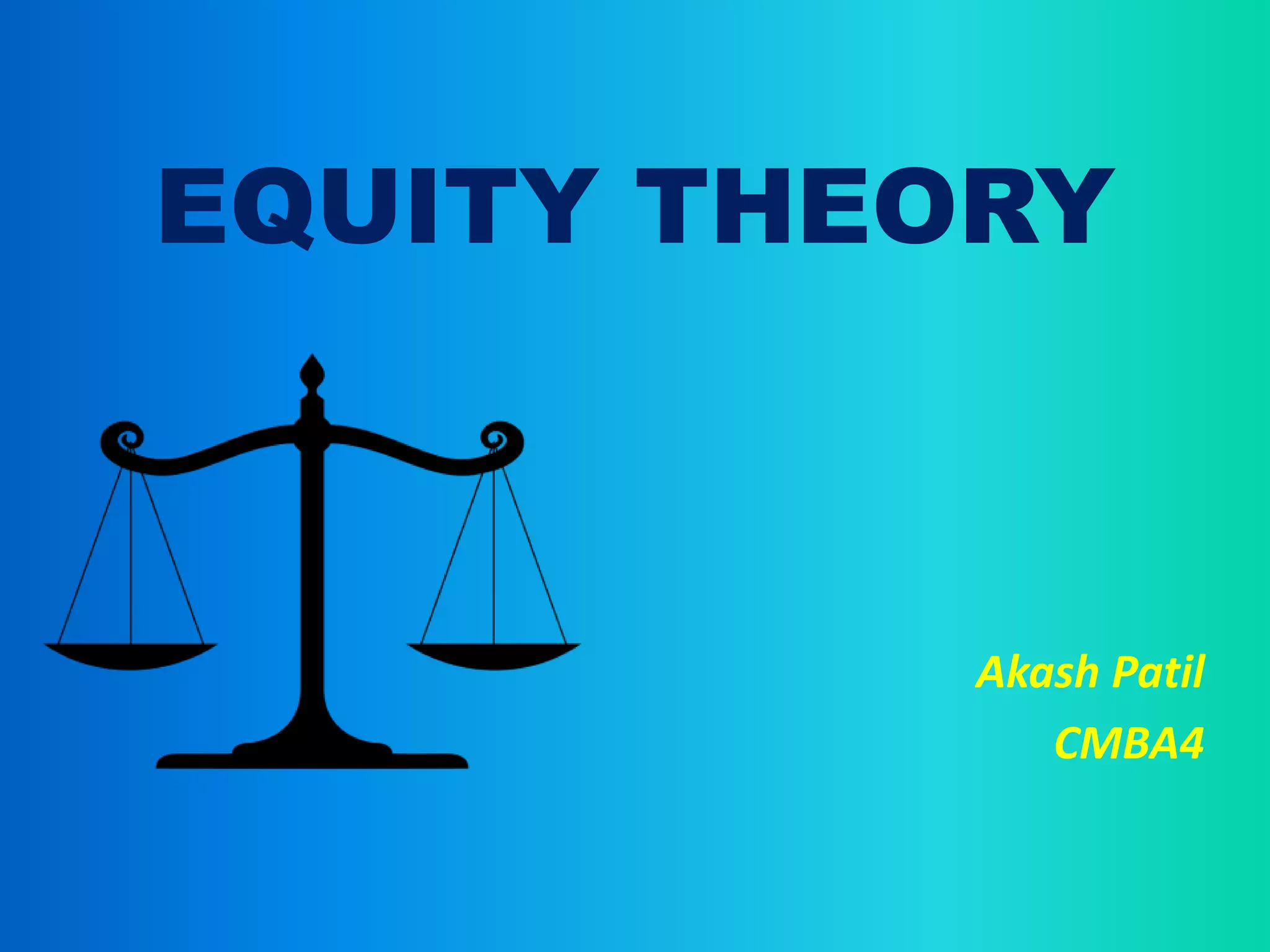 Motivation Mystery Solved: Understanding Equity Theory - vg866z5