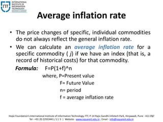 Equivalence Calculation Under Inflation | PPTX