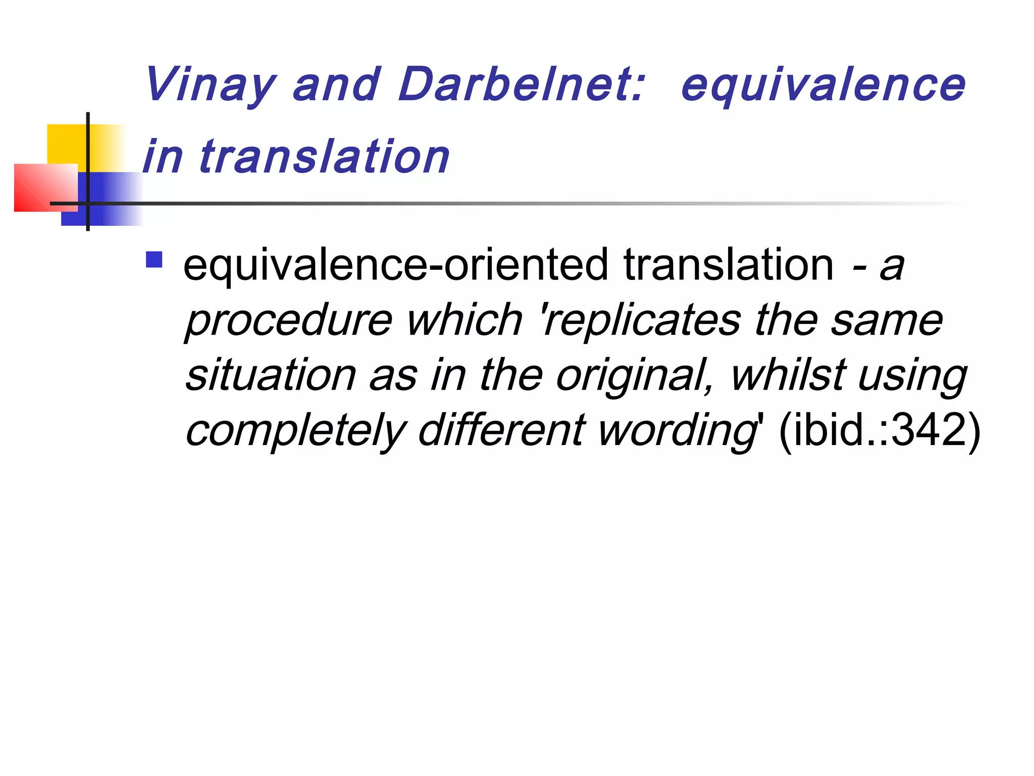 Equivalencein translation | PPT