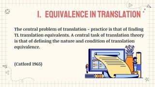 Equivalence in translation.final | PPTX