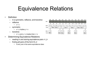 Equivalence relations | PPTX