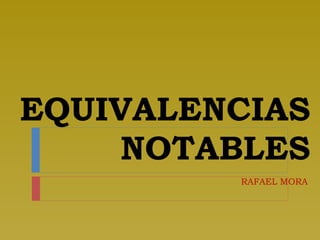EQUIVALENCIAS NOTABLES RAFAEL MORA 