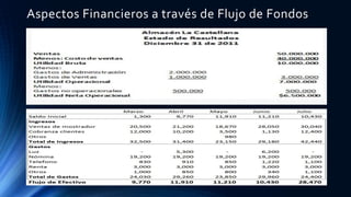 Aspectos Financieros a través de Flujo de Fondos
 
