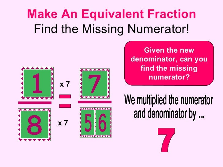 what does equivalent fractions mean in math terms