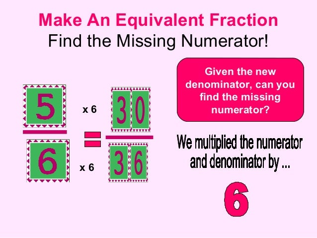 Equivalent Fractions Equivalent Fractions