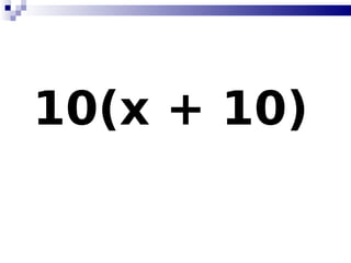 10(x + 10)   