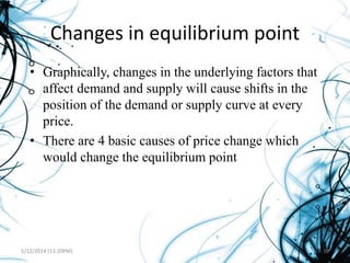 section 9: the effect of a change in supply on... Equilibrium | PPTX