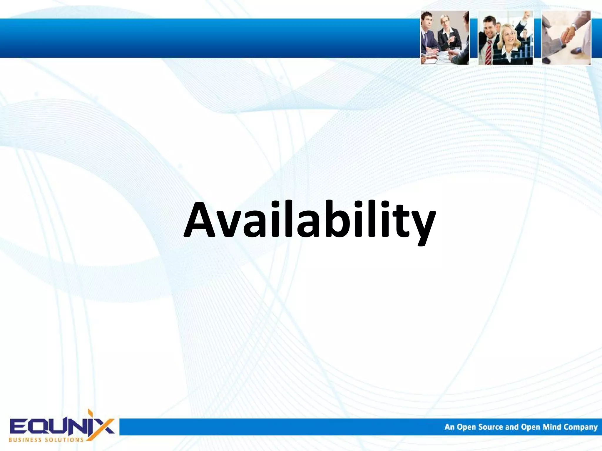 Availability 