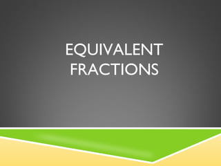 EQUIVALENT FRACTIONS 