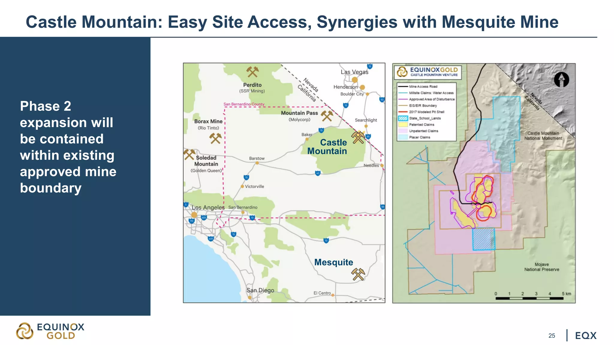 25
Castle Mountain: Easy Site Access, Synergies with Mesquite Mine
Castle
Mountain
Mesquite
Phase 2
expansion will
be contained
within existing
approved mine
boundary
 
