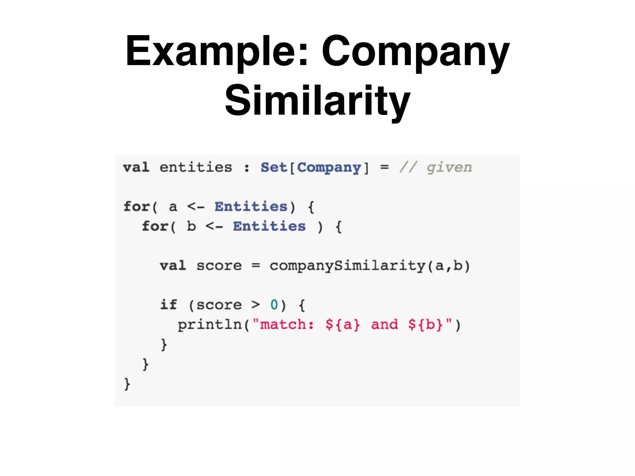 Example: Company Similarity 