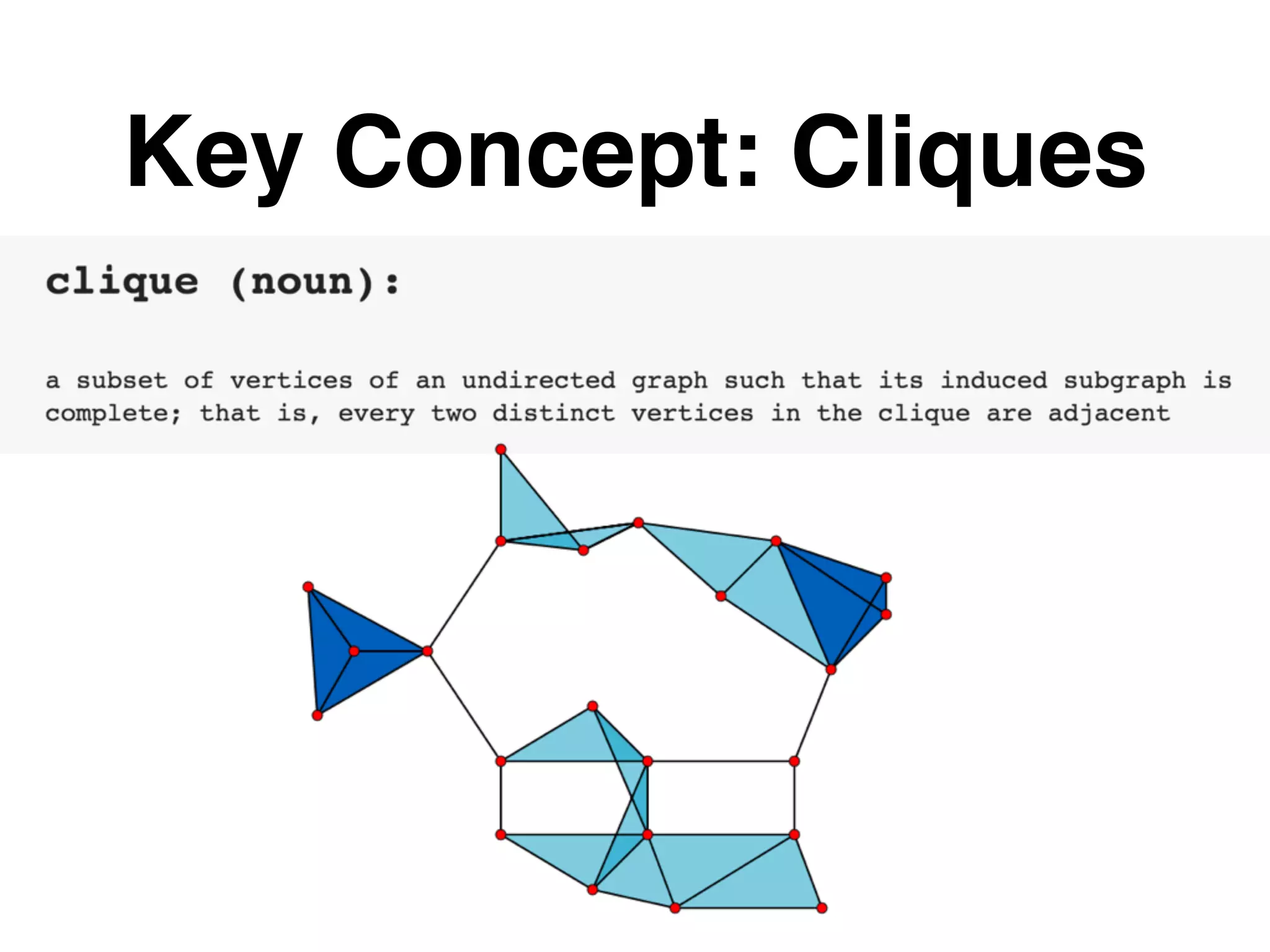 Key Concept: Cliques 