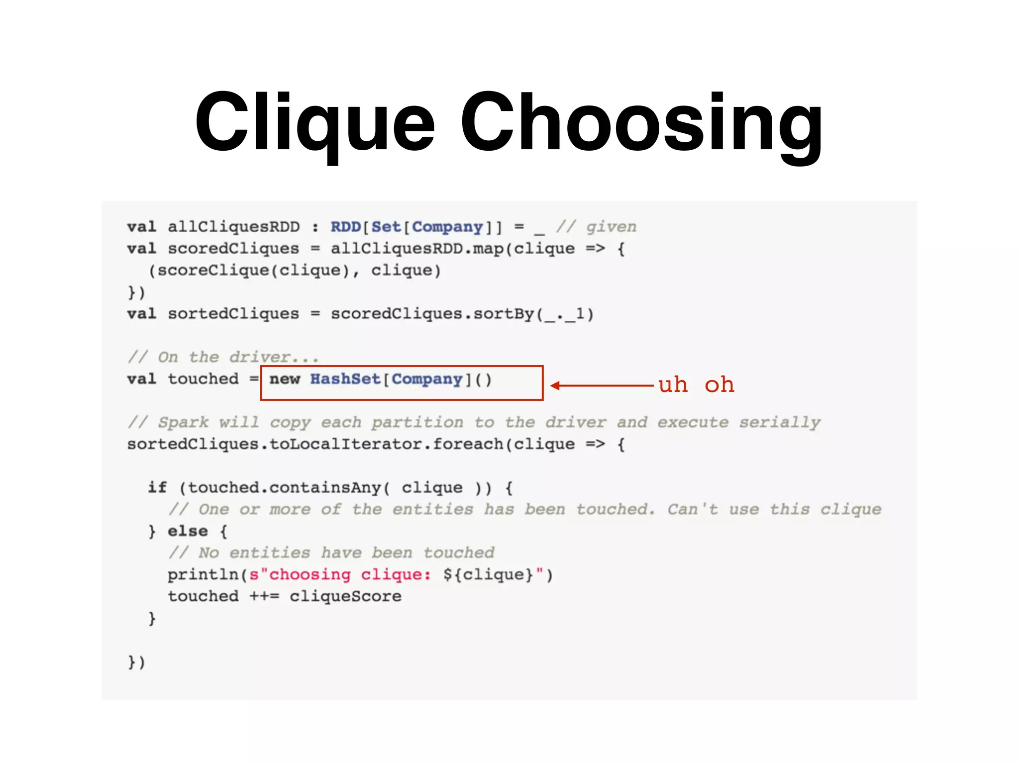 Clique Choosing uh oh 