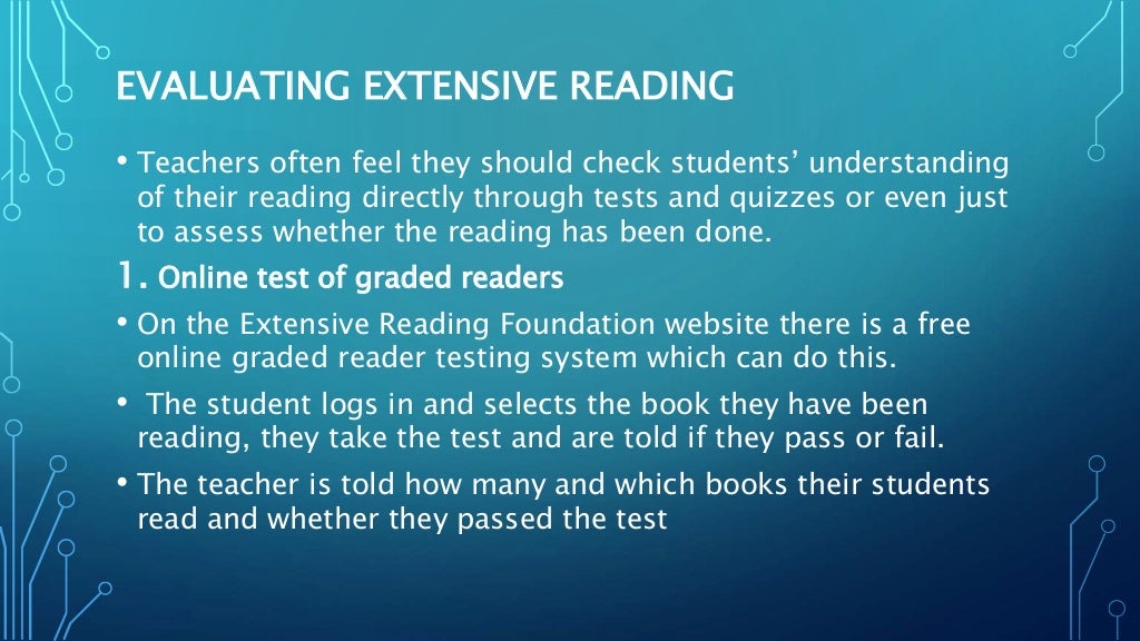 A guide to Extensive Reading