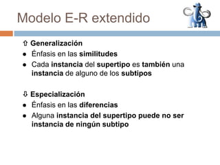 Discriminante de la especializaciónOtro ejemploUn ANIMAL es un FELINOUn REPTIL es un tipo de ANIMALUn insecto es un tipo de ANIMAL