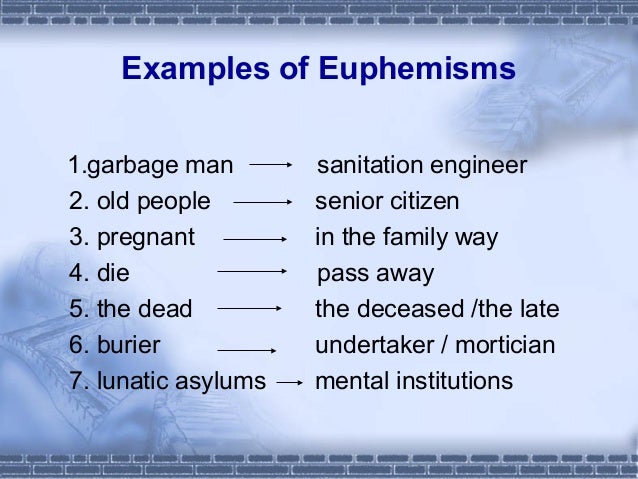 Euphemism euphemism