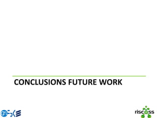 CONCLUSIONS FUTURE WORK
 