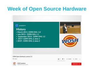 Week of Open Source Hardware
 