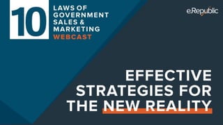 Updated for 2021 - 10 Laws of Government Sales & Marketing