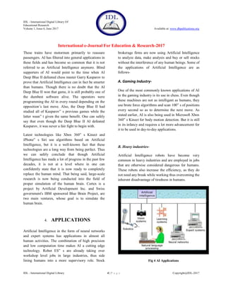 Applications of Artificial Intelligence & Associated Technologies | PDF