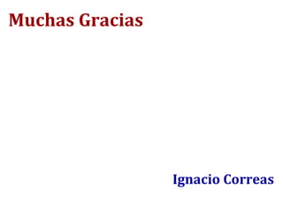Muchas Gracias Ignacio Correas