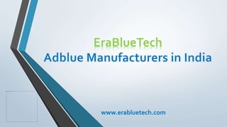 EraBlueTech
www.erabluetech.com
 
