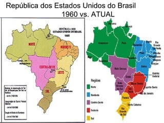 República dos Estados Unidos do Brasil    1960 vs. ATUAL 