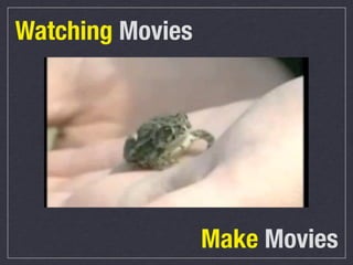 Watching Movies

Make Movies

 